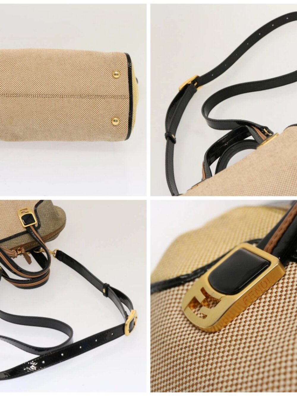 FENDI Hand Bag Canvas 2way Beige - Picture 16 of 16